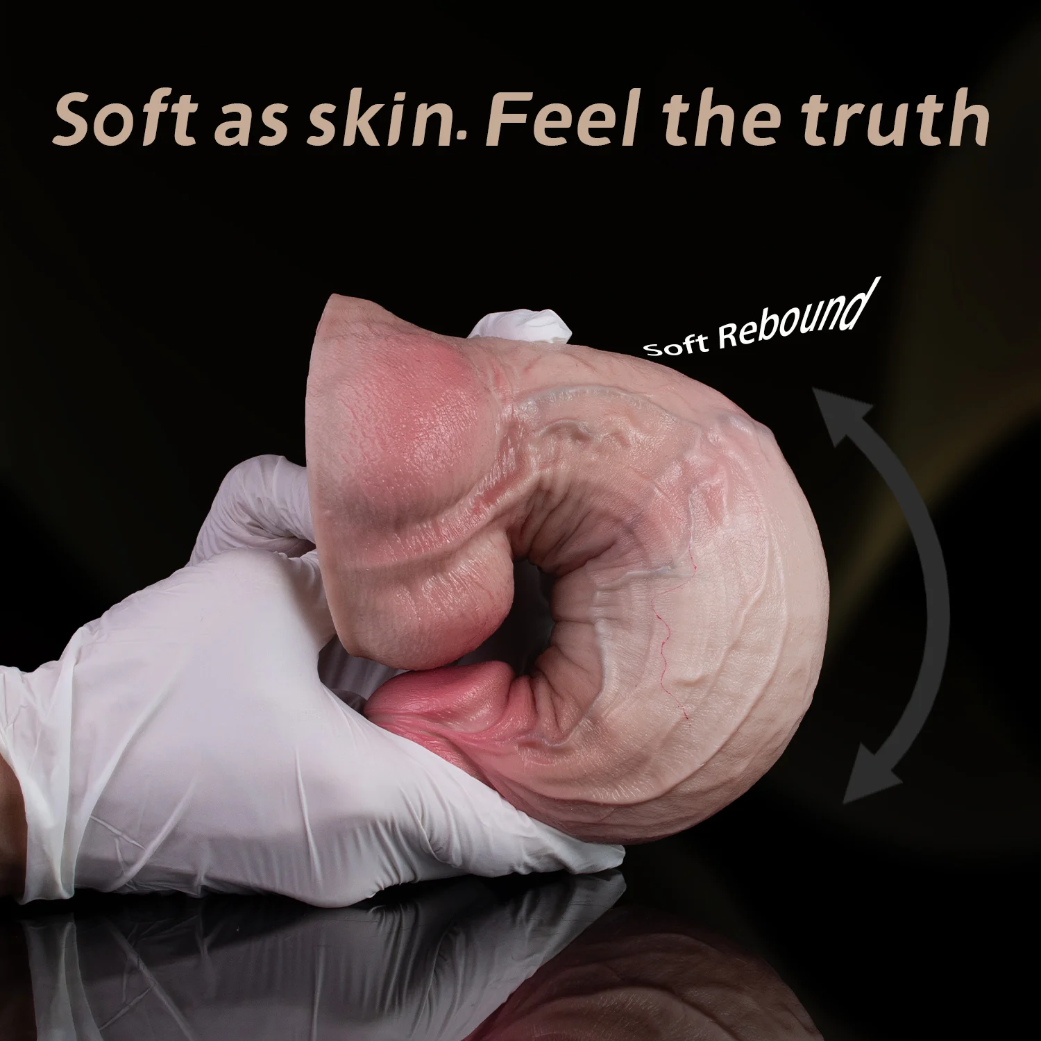 Justin 9.2 Inch Realistic Dildo | 3 Inch Girth Dual Density Sliding Skin Silicone Dildo